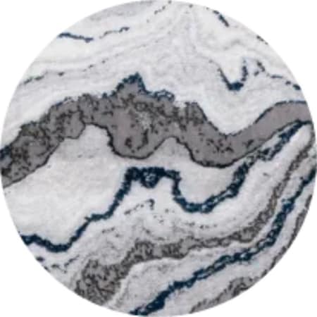 Safavieh 6 ft.-7 in. x 6 ft.-7 in. Craft Round Power Loomed Rug; Grey & Dark Grey CFT858G-7R